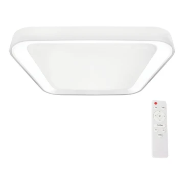 Dimmbare LED-Deckenleuchte QUADRO LED/66W/230V 3000-6000K weiß + Fernbedienung