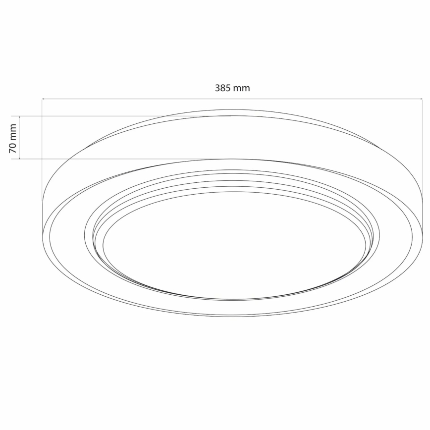 Dimmbare LED-Deckenleuchte für Badezimmer ZYGMUNT LED/48W/230V 3000-6000K IP44 + Fernbedienung