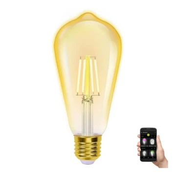 Dimmbare LED-Glühbirne FILAMENT ST64 E27/6W/230V 2700-6500K Wi-Fi - Aigostar