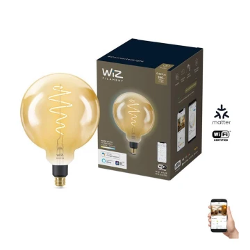 Dimmbare LED Glühbirne VINTAGE FILAMENT G200 E27/6W/230V 2000-5000K CRI 90 Wi-Fi - WiZ