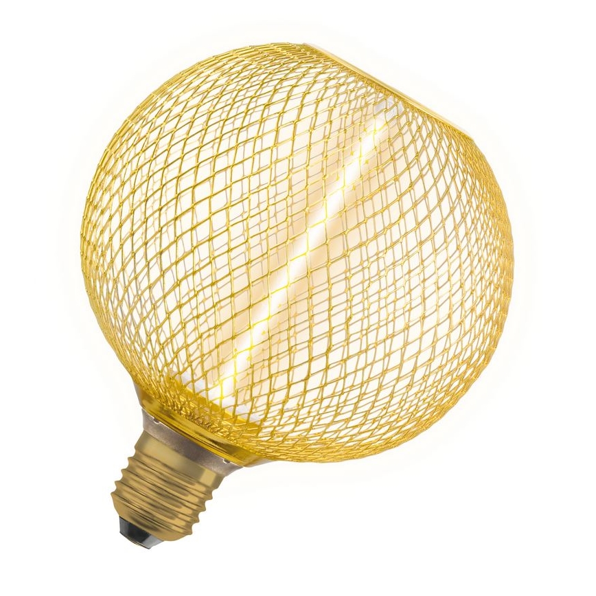 Dimmbare LED-Glühlampe DECOR  FILAMENT G125 E27/3,5W/230V 1800K golden - Osram