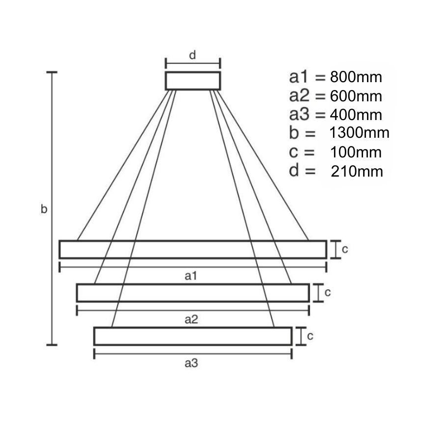 Dimmbarer LED-Kristall-Kronleuchter an Schnur LED/115W/230V 3000-6500K Chrom/golden + Fernbedienung