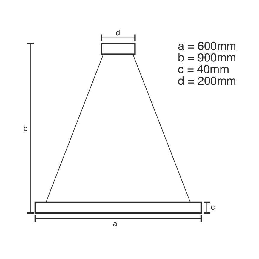 Dimmbare LED-Hängeleuchte an Schnur LED/42W/230V 3000-6500K + Fernbedienung