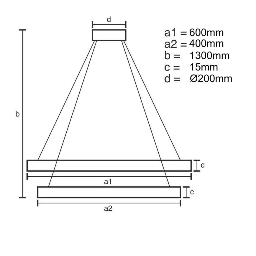 Dimmbare LED-Hängeleuchte an Schnur LED/65W/230V 3000-6500K + Fernbedienung