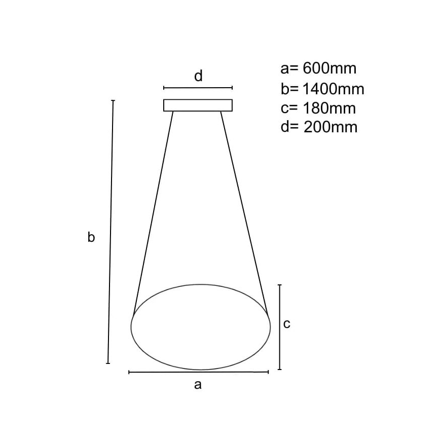 Dimmbare LED-Hängeleuchte an Schnur LED/70W/230V 3000-6500K schwarz + Fernbedienung