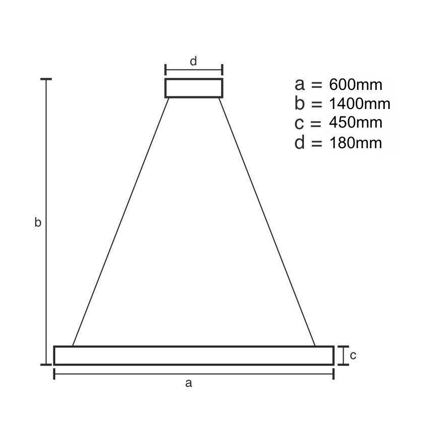 Dimmbarer LED-Kristallkronleuchter an Schnur LED/80W/230V 3000-6500K golden + Fernbedienung