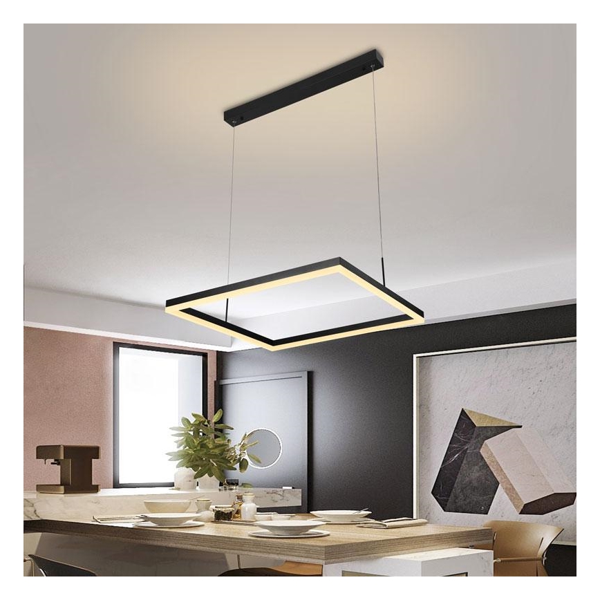 Dimmbare LED-Hängeleuchte mit Schnur LED/55W/230V 3000-6500K + Fernbedienung