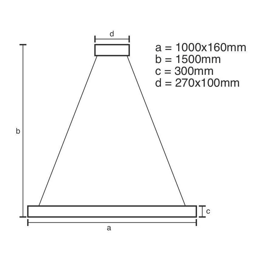 Dimmbare LED-Kristall-Hängeleuchte an Schnur LED/95W/230V 3000-6500K + Fernbedienung