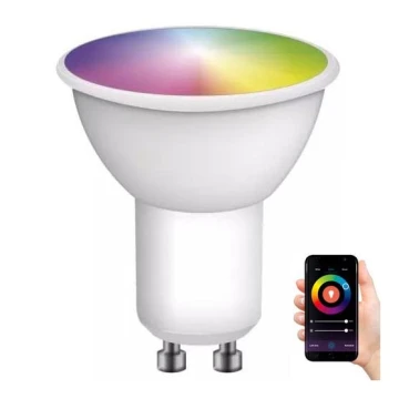 Dimmbare LED-RGB-Glühbirne GoSmart MR16 GU10/4,8W/230V 2700-6500K Tuya