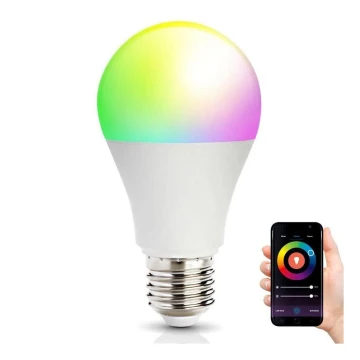 Dimmbare LED-RGB-Smartbirne E27/9,5W/230V 2700-6500K WLAN Tuya