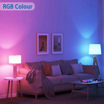 Dimmbare LED-RGBW-Glühlampe G45 E27/6,5W/230V 2700-6500K Wi-Fi - Aigostar
