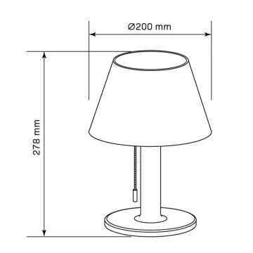 Dimmbare LED-Solarleuchte VIOLA LED/3,7V IP44