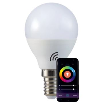 Dimmbare RGB-LED-Glühlampe G45 E14/5,5W/230V 3000-6500K Wi-fi Tuya