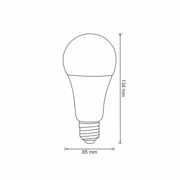 Dimmbare RGBW-LED-Glühlampe A65 E27/11W/230V 2700-6500K Wi-Fi Tuya