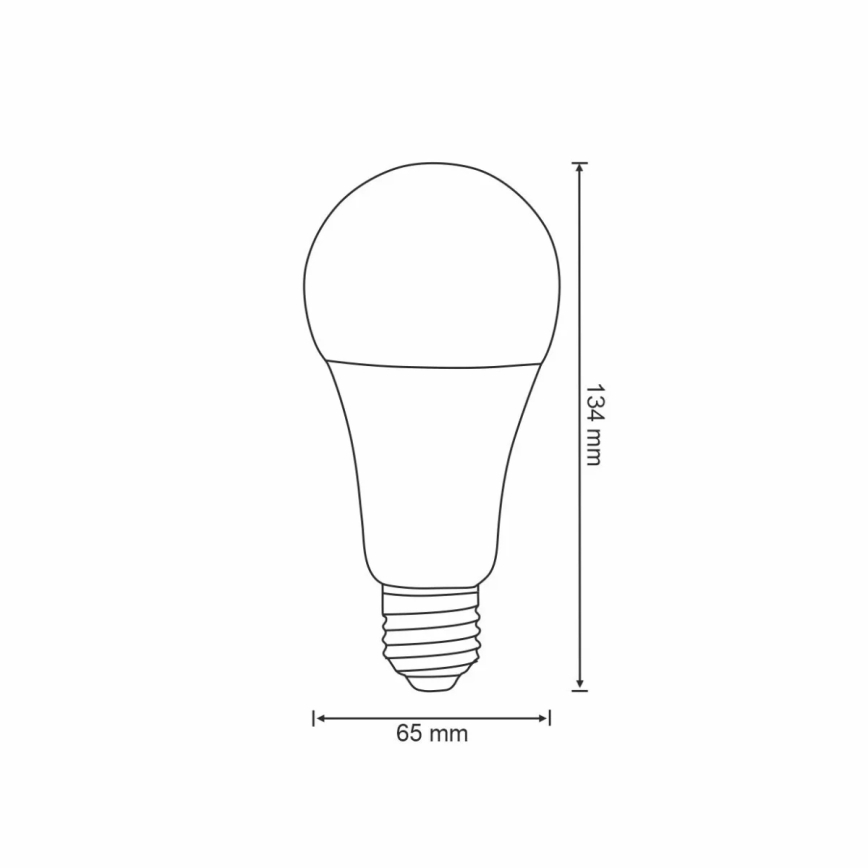 Dimmbare RGBW-LED-Glühlampe A65 E27/11W/230V 2700-6500K Wi-Fi Tuya