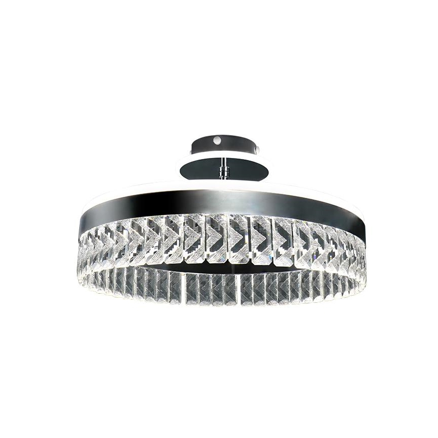 Dimmbarer LED-Kristall-Aufbaukronleuchter LED/75W/230V 3000-6500K Chrom + Fernbedienung