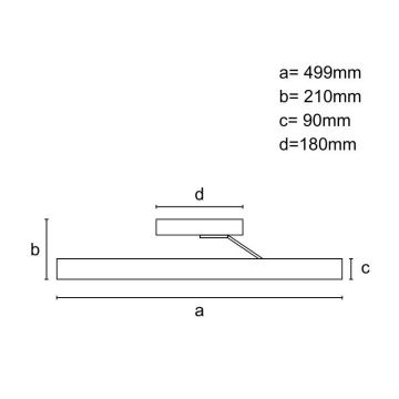 Dimmbarer LED-Aufbaukronleuchter LED/86W/230V 3000-6500K schwarz + Fernbedienung