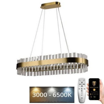 Dimmbarer LED-Kristall-Kronleuchter an Schnur LED/45W/230V 3000-6500K + Fernbedienung