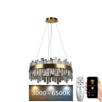 Dimmbarer LED-Kristall-Kronleuchter an Schnur LED/80W/230V 3000-6500K + Fernbedienung