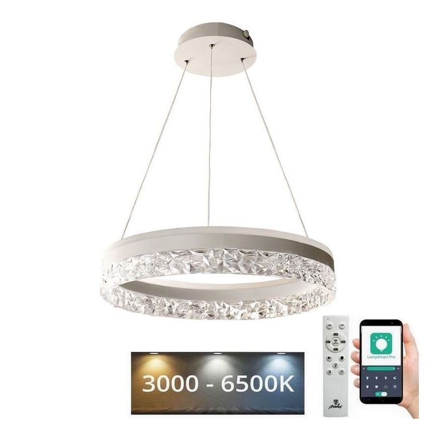 Dimmbarer LED-Kronleuchter an Schnur LED/80W/230V 3000-6500K weiß + Fernbedienung