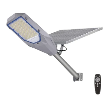 Dimmbarer LED-Strahler mit Dämmerungssensor und Solarpanel LED/200W/20000 mAh 6500K IP65 grau