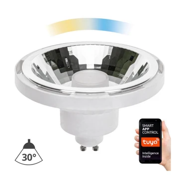 Dimmbares LED-Leuchtmittel AR111 GU10/10W/230V 3000-6500K Wi-Fi Tuya 30° weiß