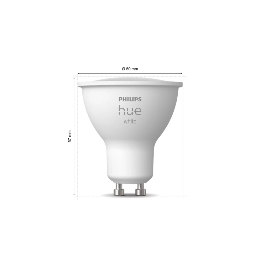 Dimmbares LED-Leuchtmittel Philips Hue WHITE GU10/4,2W/230V 2700K