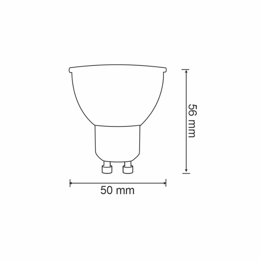 Dimmbares RGBW-LED-Leuchtmittel G45 GU10/5,5W/230V 2700-6500K Wi-Fi Tuya