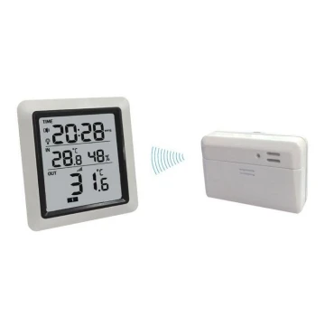 Drahtloses Thermometer mit Hygrometer 2xAA