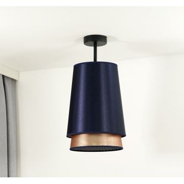 Duolla - Aufbauleuchte BELL SHINY 1xE27/15W/230V blau/kupfern