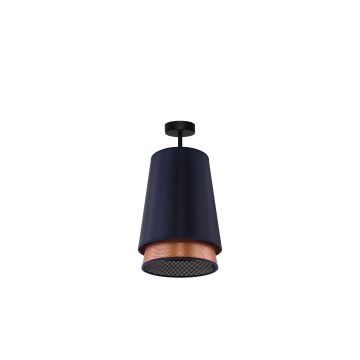 Duolla - Aufbauleuchte BELL SHINY 1xE27/15W/230V blau/kupfern