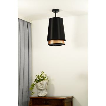 Duolla - Aufbauleuchte BELL SHINY 1xE27/15W/230V schwarz/kupfern