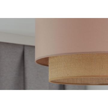 Duolla - Aufbauleuchte  BOHO 1xE27/15W/230V d 45 cm beige/braun