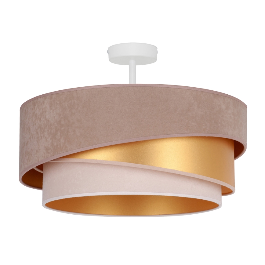 Duolla - Aufbauleuchte KOBO 1xE27/15W/230V d 45 cm beige/golden/cremefarben