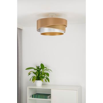 Duolla - Aufbauleuchte KOBO 1xE27/15W/230V d 45 cm kupfern/golden/weiß