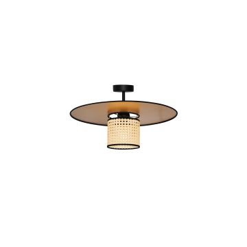 Duolla - Aufbauleuchte TOKYO RATTAN 1xE27/15W/230V golden/Rattan