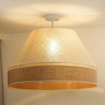 Duolla - Aufbauleuchte YUTE AVIGNON 1xE27/15W/230V cremefarben/beige