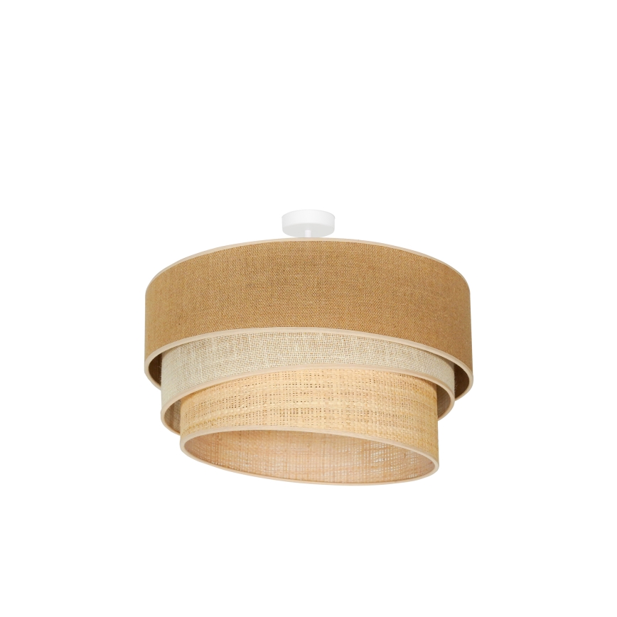 Duolla - Aufbauleuchte YUTE TRIO 3xE27/15W/230V d 60 cm braun/grau/beige