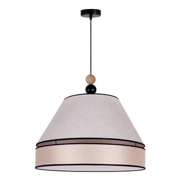 Duolla - Hängeleuchte an Schnur AVIGNON 1xE27/15W/230V d 50 cm beige