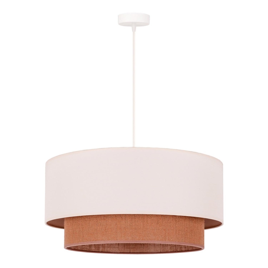 Duolla - Hängeleuchte an Schnur BOHO 1xE27/15W/230V beige/braun