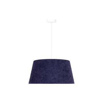 Duolla - Hängeleuchte an Schnur BOUCLE 1xE27/15W/230V d 50 cm blau