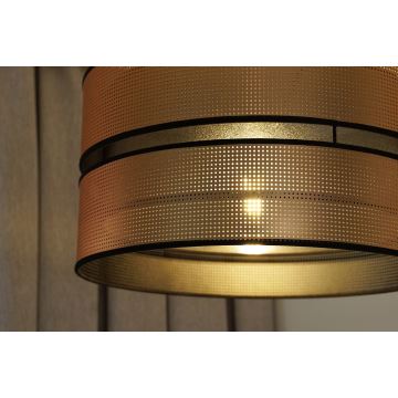 Duolla - Hängeleuchte an Schnur COPPER SHINY 1xE27/15W/230V kupfern/schwarz