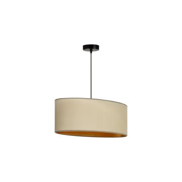 Duolla - Hängeleuchte an Schnur OVAL VEGAN 1xE27/15W/230V beige