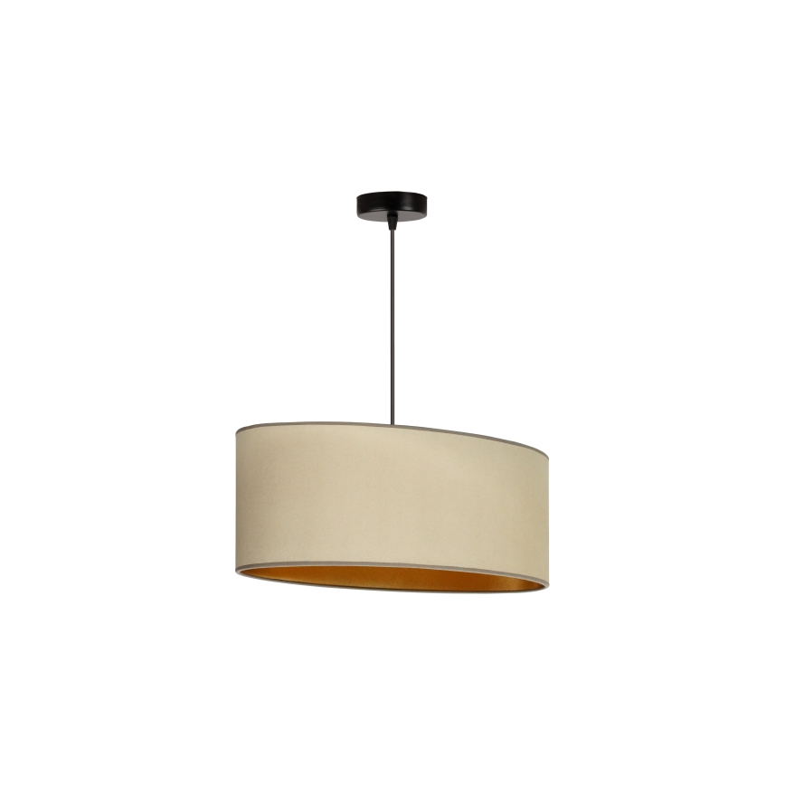 Duolla - Hängeleuchte an Schnur OVAL VEGAN 1xE27/15W/230V beige