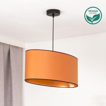 Duolla - Hängeleuchte an Schnur OVAL VEGAN 1xE27/15W/230V braun