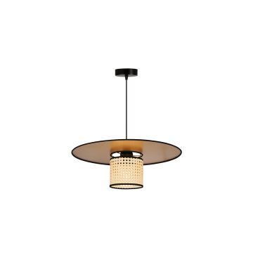 Duolla - Hängeleuchte an Schnur TOKYO RATTAN 1xE27/15W/230V golden/Rattan