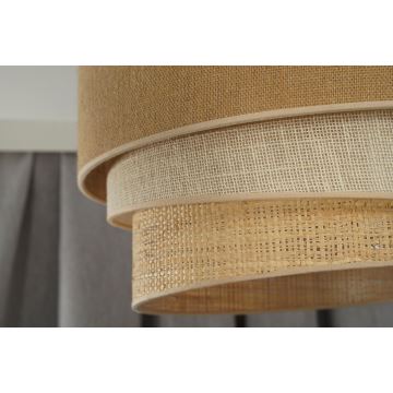 Duolla - Hängeleuchte an Schnur YUTE TRIO 3xE27/15W/230V d 60 cm braun/grau/beige