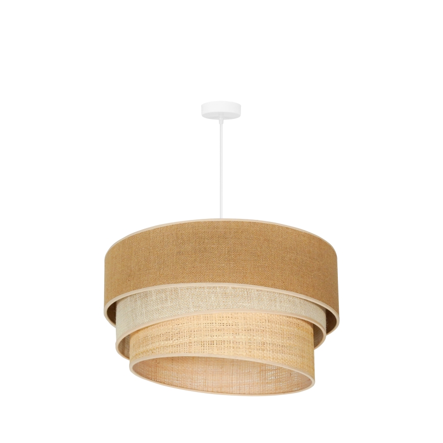 Duolla - Hängeleuchte an Schnur YUTE TRIO 3xE27/15W/230V d 60 cm braun/grau/beige