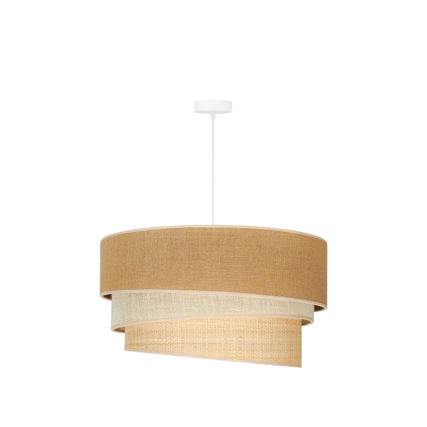 Duolla - Hängeleuchte an Schnur YUTE TRIO 3xE27/15W/230V d 60 cm braun/grau/beige