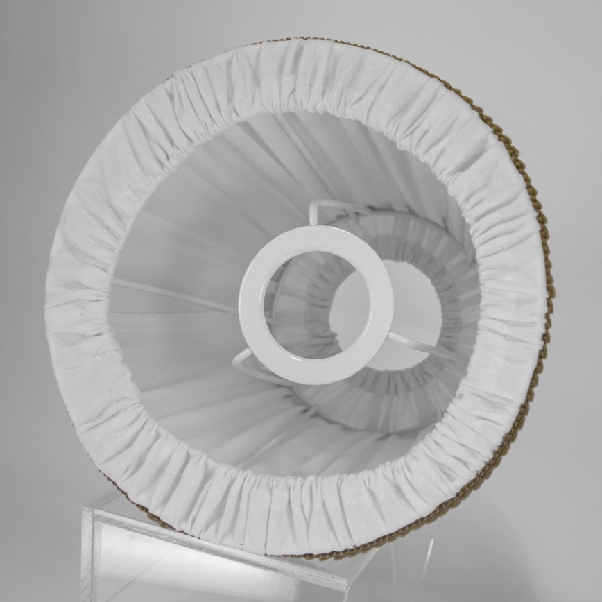 Duolla - Lampenschirm E27 Durchmesser 18,5 cm weiß